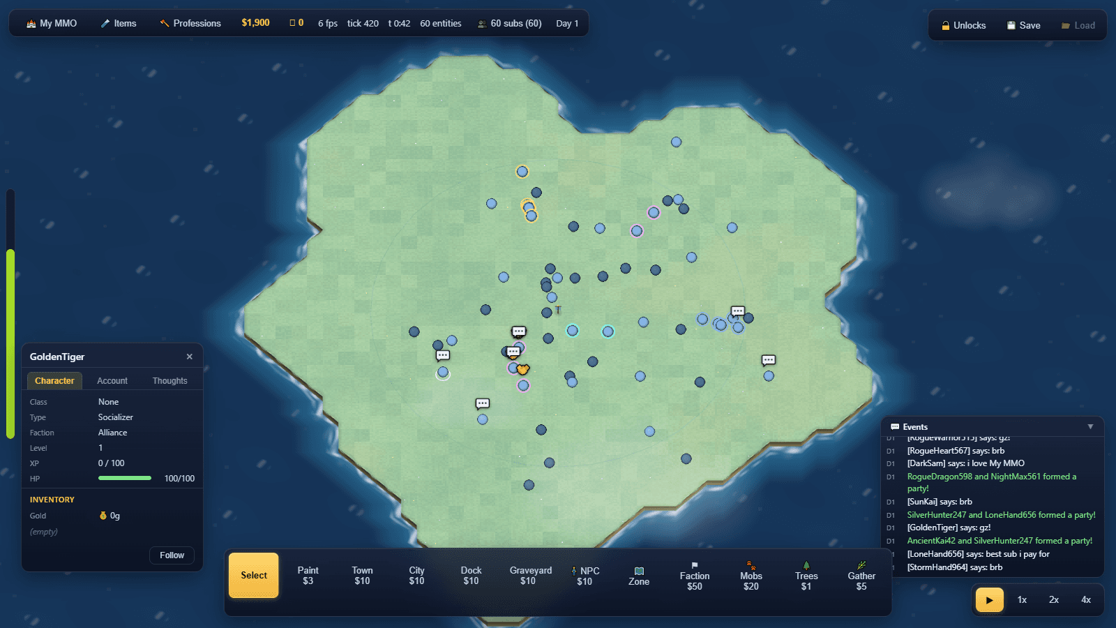 Adventurer archetype details in MMOS